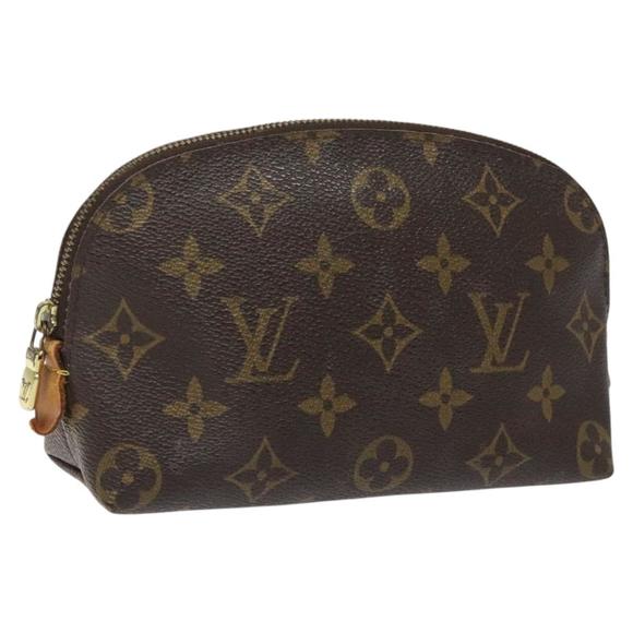 LOUIS VUITTON Monogram Pochette Cosmetic PM Cosmetic Pouch M47515 LV Auth BA552 - Picture 1 of 16